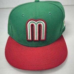 Mexico World Baseball Classic Fitted Hat‎ New Era 59FIFTY Official sz 7 5/8